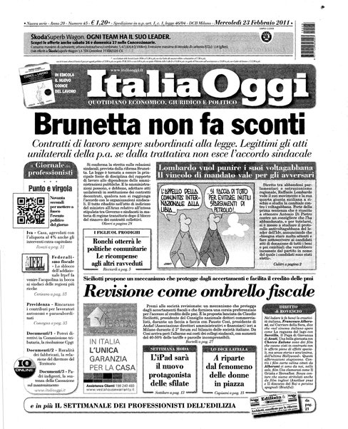 Italia oggi : quotidiano di economia finanza e politica